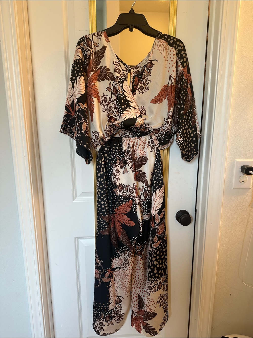 Satin Top & Pant Matching Set